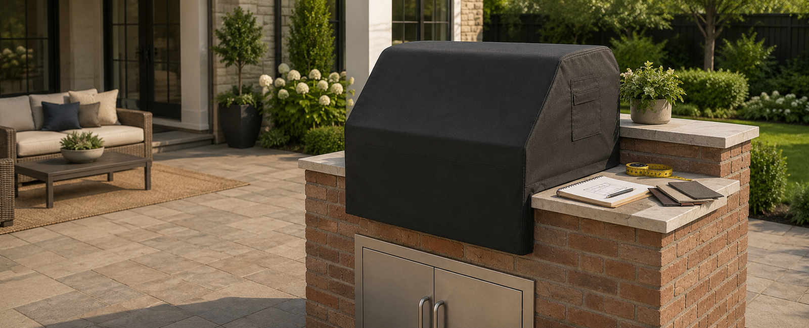 Custom Grill Covers: How to Measure & Order the Perfect Fit for Any Built-In Grill