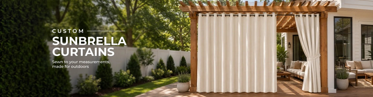Custom Sunbrella® Outdoor Curtains & Drapes