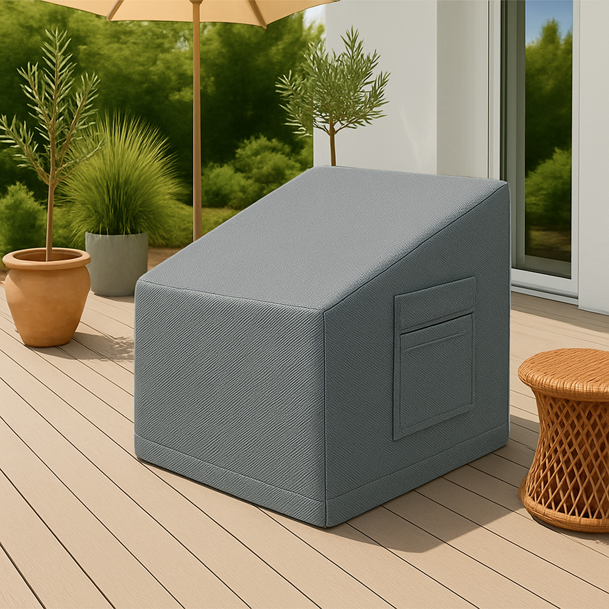 Custom Patio Deep Seating Chair Cover