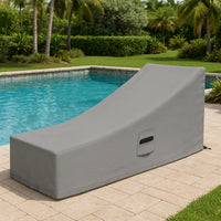 Custom Rectangle Chaise Lounge Cover - front view