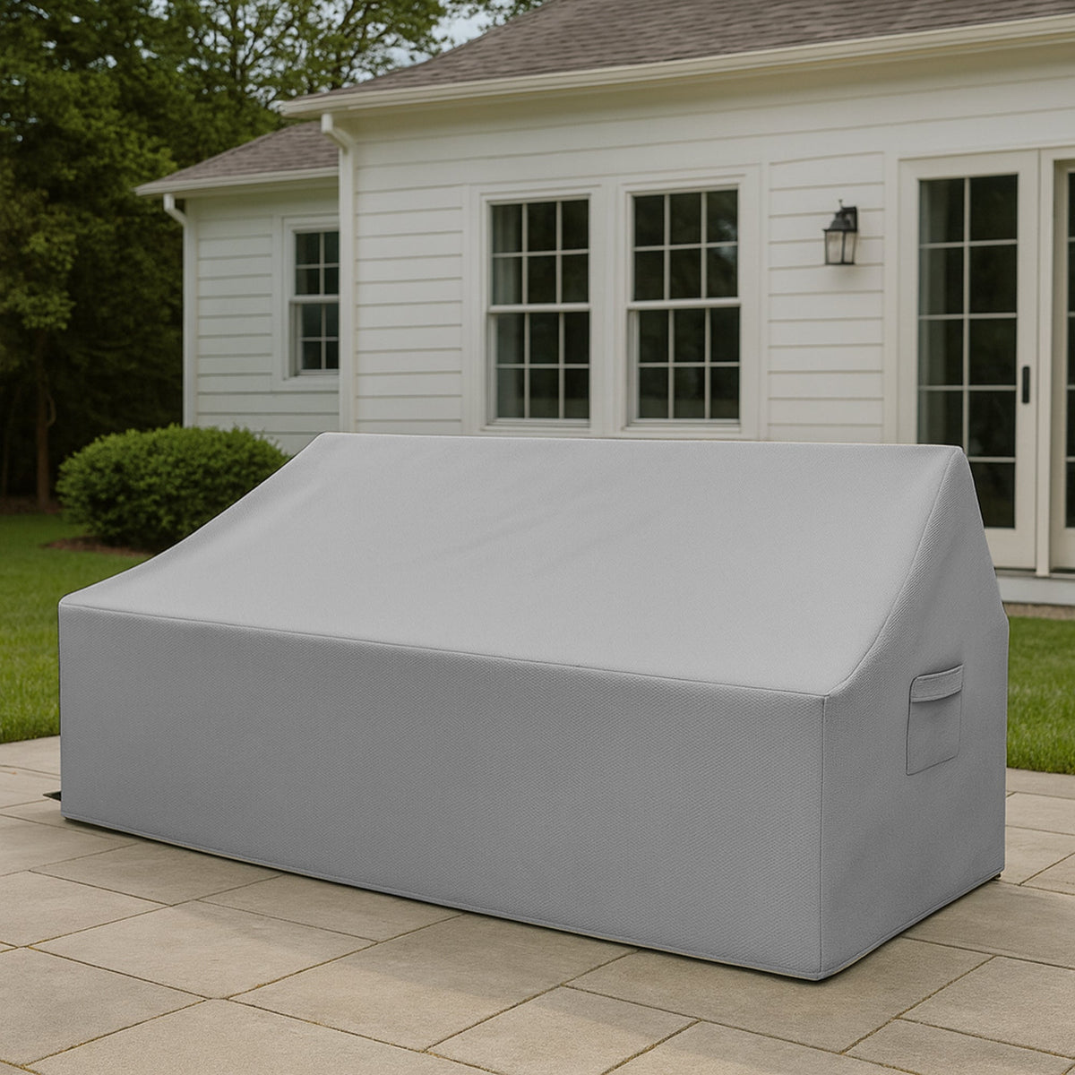 Custom Adirondack Settee Cover - detail view