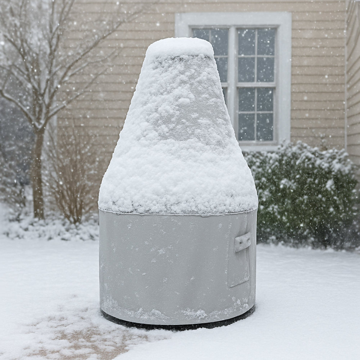 Custom Antique Bronze Chiminea Cover