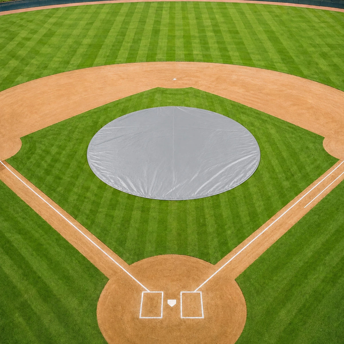 Custom Baseball Weighted Mound Tarps – Round