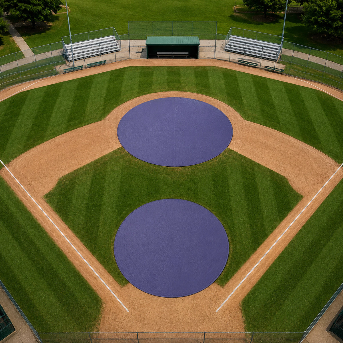Custom Baseball Weighted Mound Tarps – Round