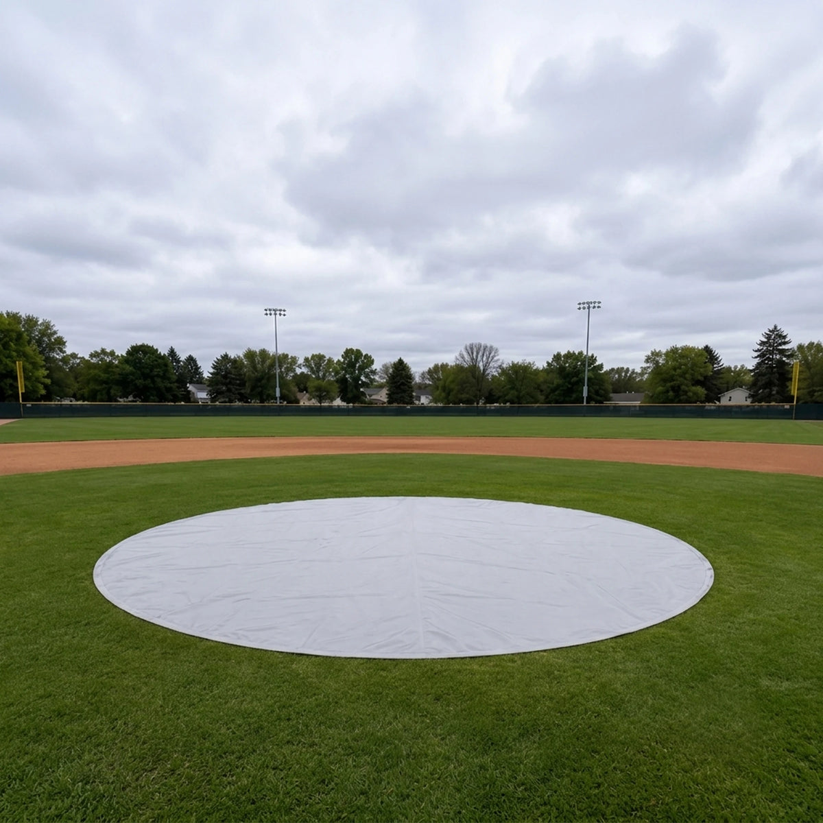 Custom Baseball Weighted Mound Tarps – Round