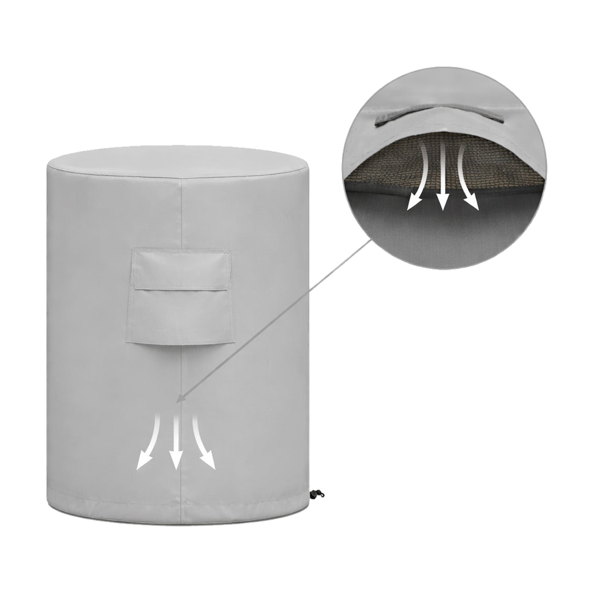 Custom Bird Bath Cover - detail view - view 3