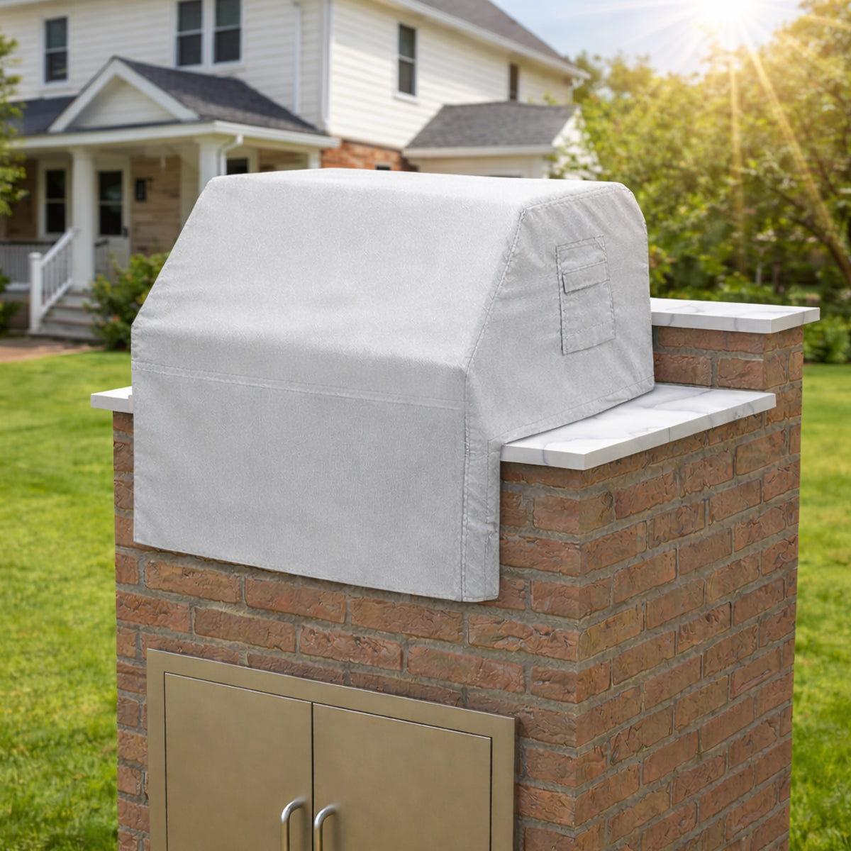 Custom Built-in Grill Cover