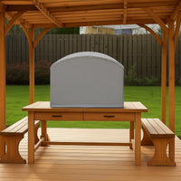 Custom Compact Pizza Oven Cover - side view