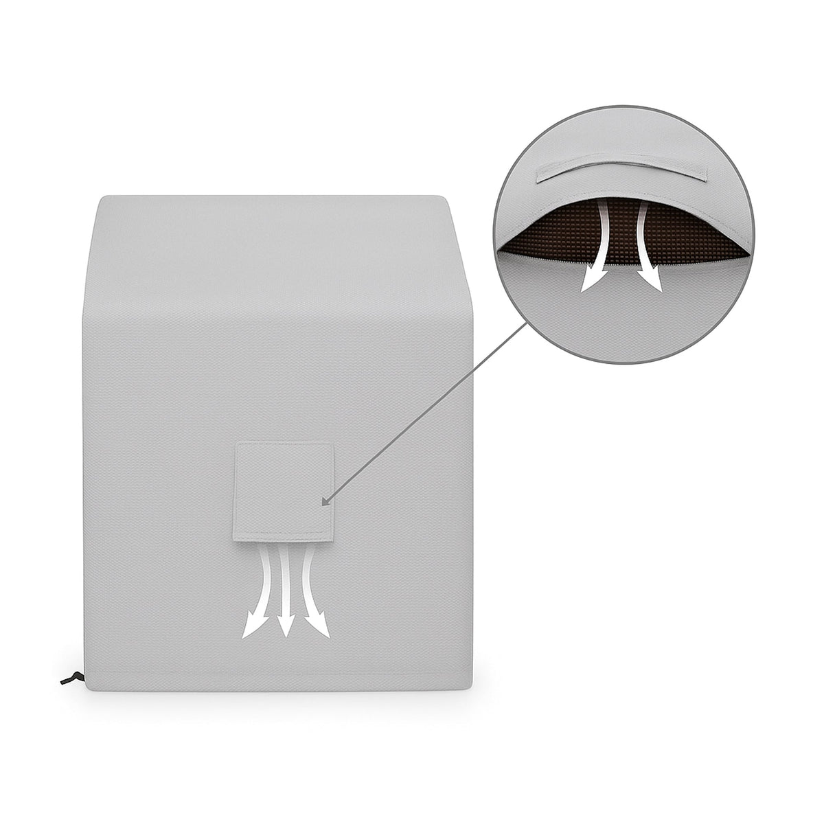 Custom Compact Pizza Oven Cover - detail view - view 4