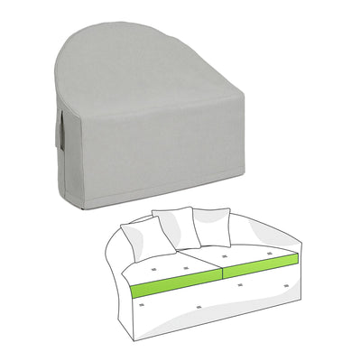 Custom Curved Outdoor Daybed Sofa Cover