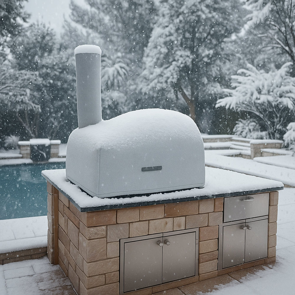 Custom Dome Style Wood-Fired Pizza Oven Cover