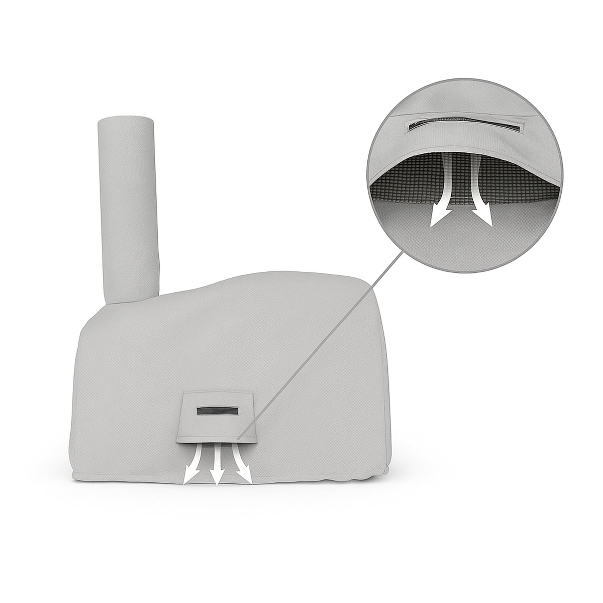 Custom Dome Style Wood-Fired Pizza Oven Cover