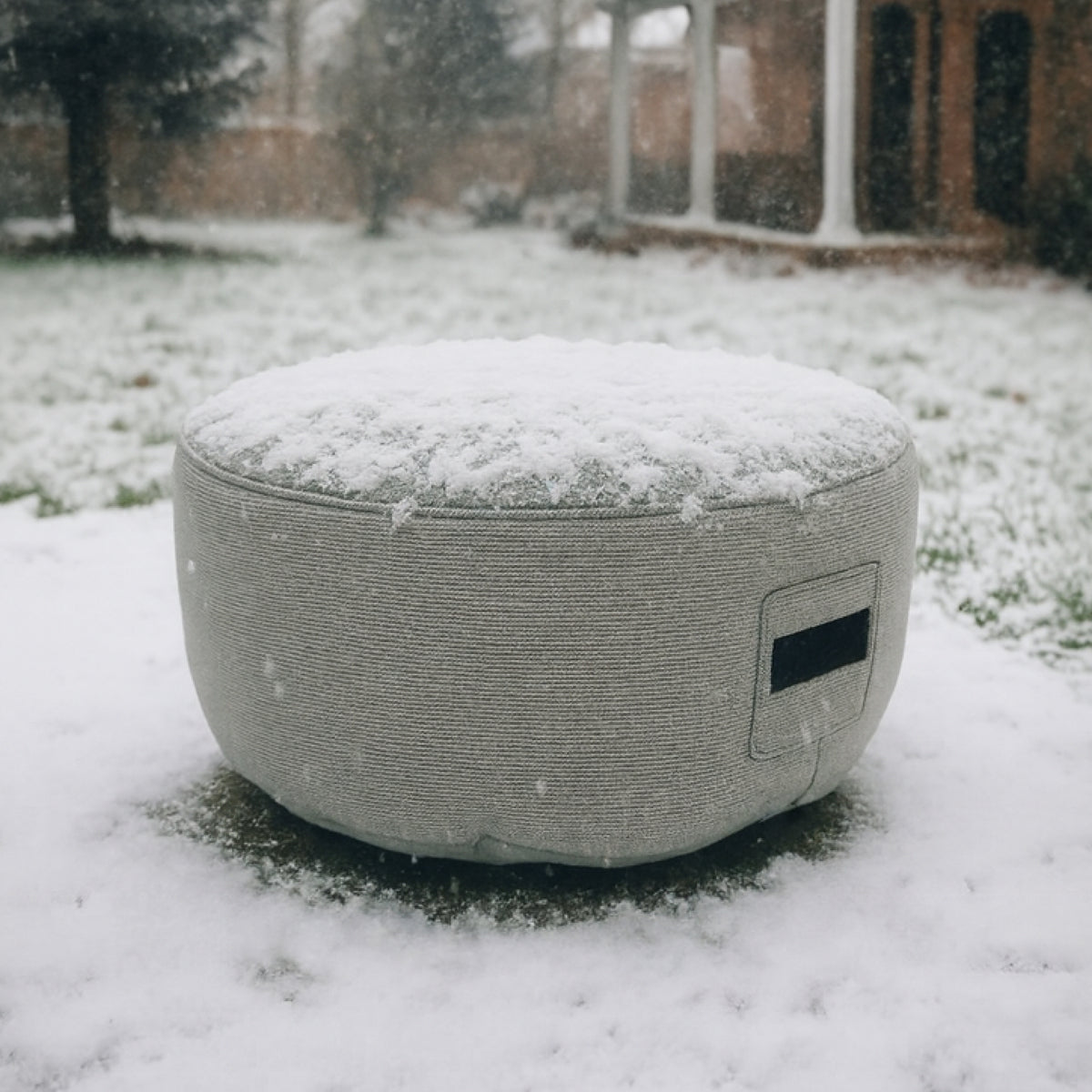 Custom Fire Bowl Cover - Style 2 - side view - view 3