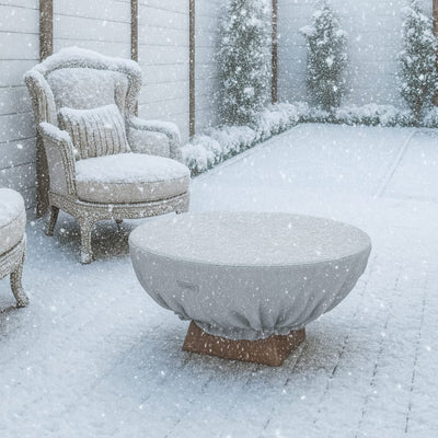 Custom Fire Bowl Cover - Style 6 - alternate view