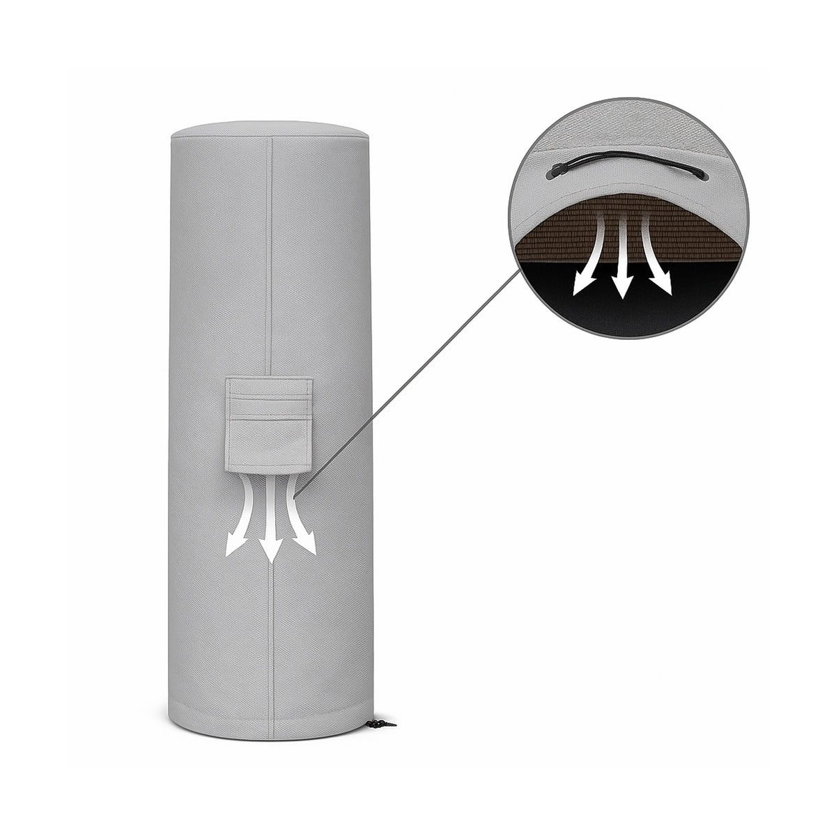 Custom Fire Column Cover - Style 5 - detail view - view 4
