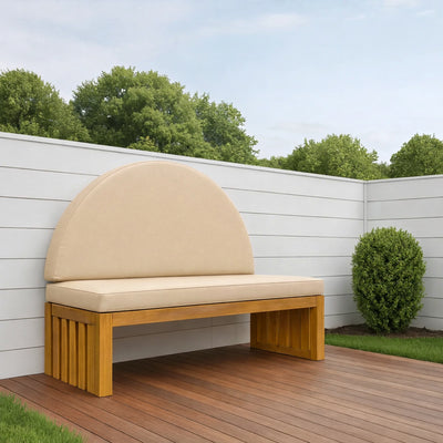 Custom Half Round Cushion Covers - alternate view