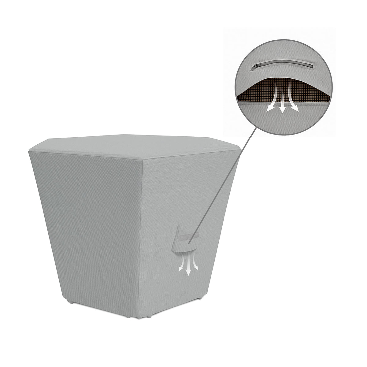 Custom Hexagonal Ottoman Cover