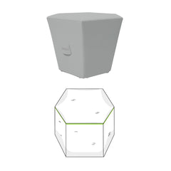 Custom Hexagonal Ottoman Cover