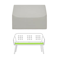 Custom High Back Bench Cover - front view