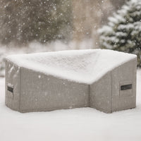 Custom L Shape Couch Covers - Style 5 - side view
