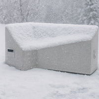 Custom L Shape Couch Covers - Style 7 - side view
