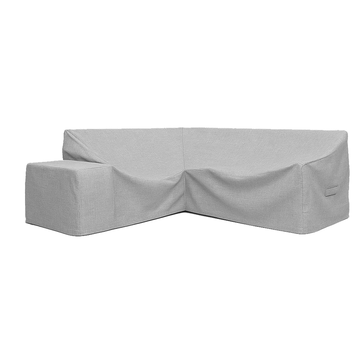 Custom L Shape Couch Covers - Style 8 - front view - view 3