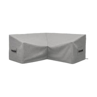 Custom L Shape Curved Couch Covers - front view