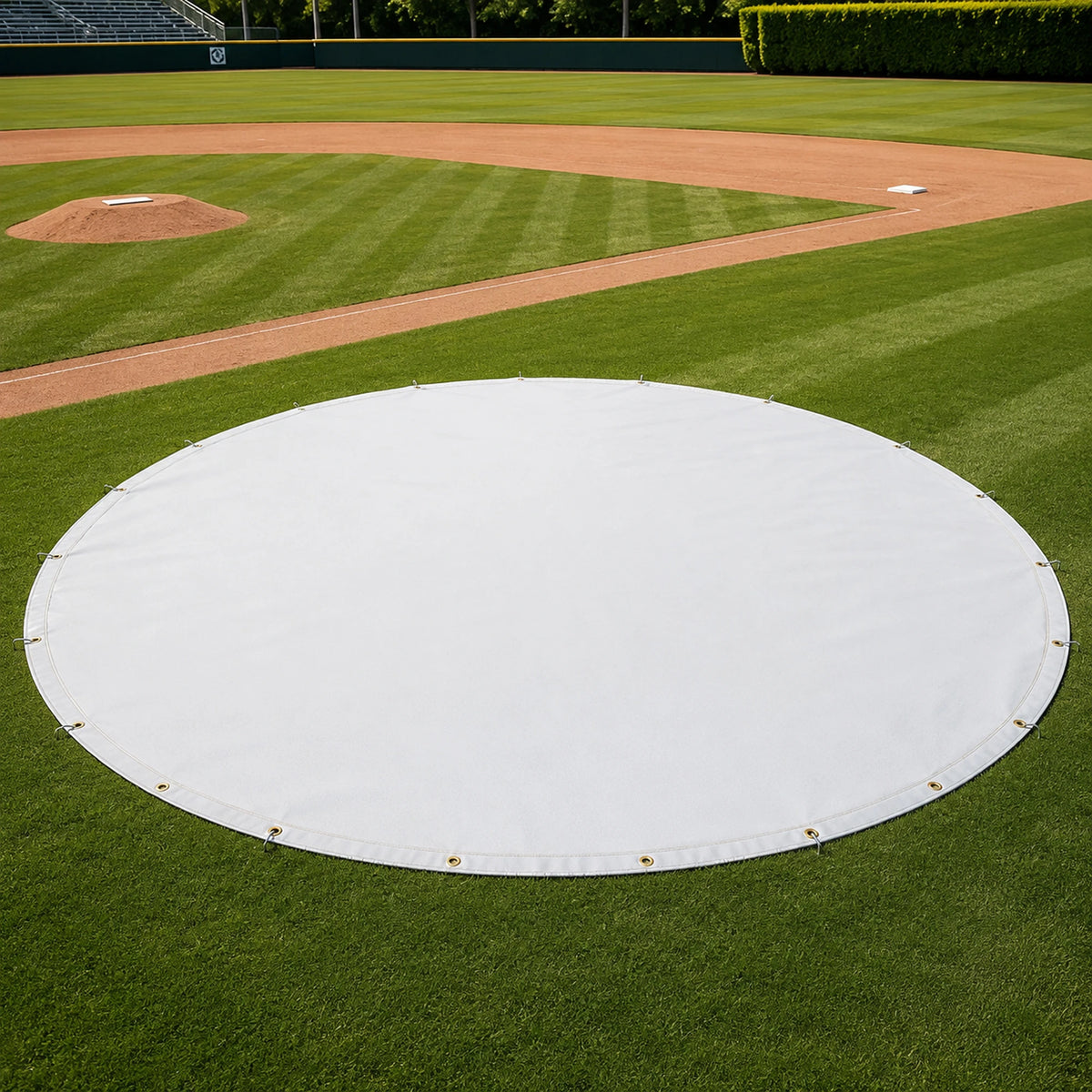 Custom Medium Duty Vinyl Tarps - Round