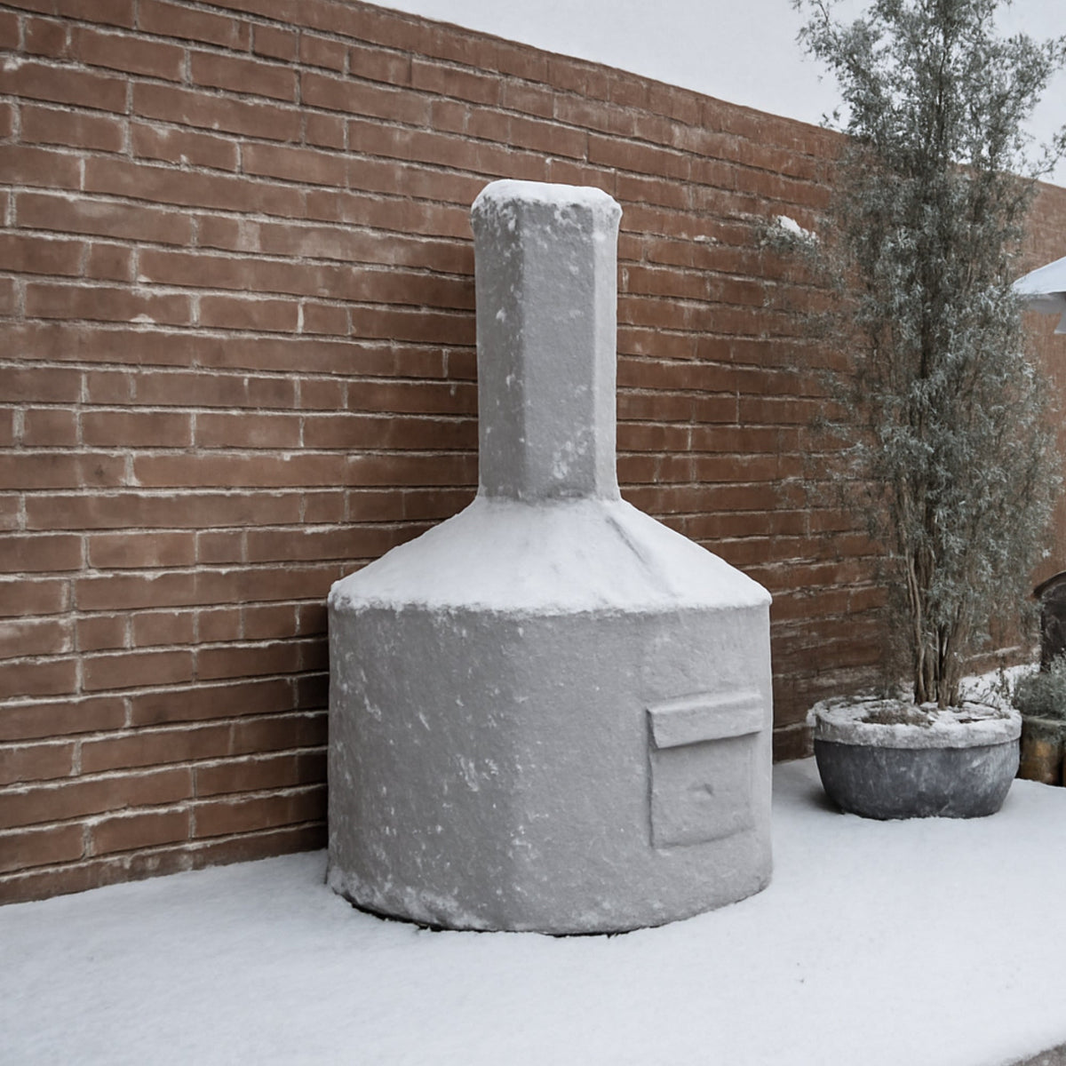 Custom Modern Chiminea Covers - side view - view 6