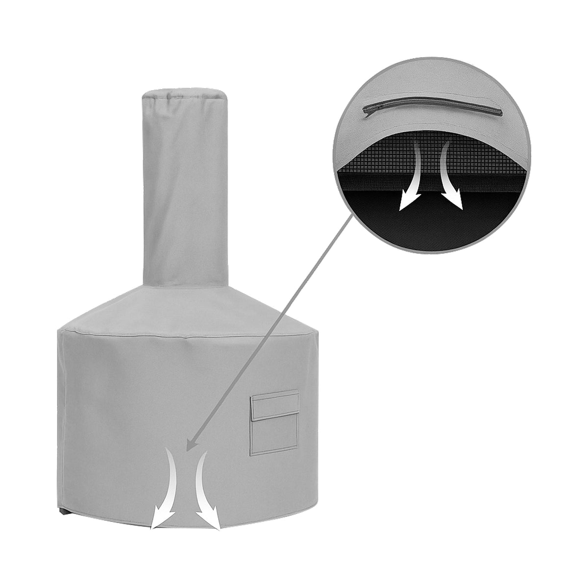 Custom Modern Chiminea Covers - detail view - view 4