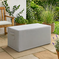 Custom Modern Storage Bench Cover - detail view