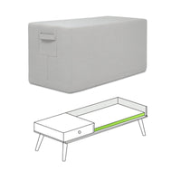 Custom Modern Storage Bench Cover - front view