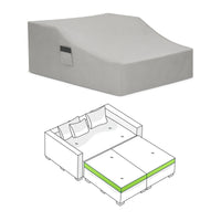 Custom Modular Extendable Daybed Cover - front view