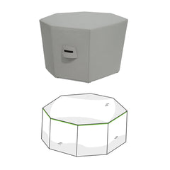 Custom Octagonal Ottoman Cover