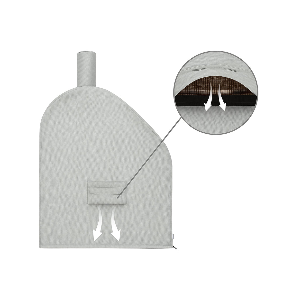Custom Offset Smoker Cover - detail view - view 4