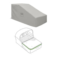 Custom Outdoor Canopied Daybed Cover - front view