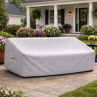 Custom Outdoor Couch and Loveseat Covers - alternate view