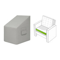 Custom Patio Lounge Chair Cover - front view