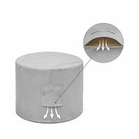 Custom Oval Dining Table Chair Set Cover - detail view