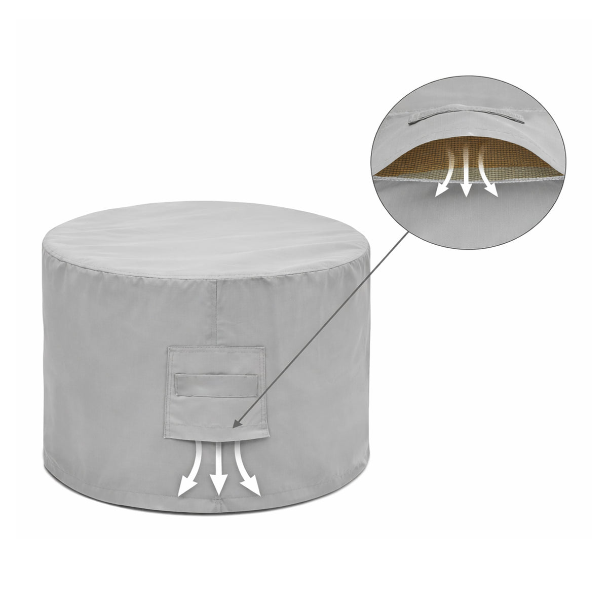 Custom Oval Table Cover - detail view - view 4