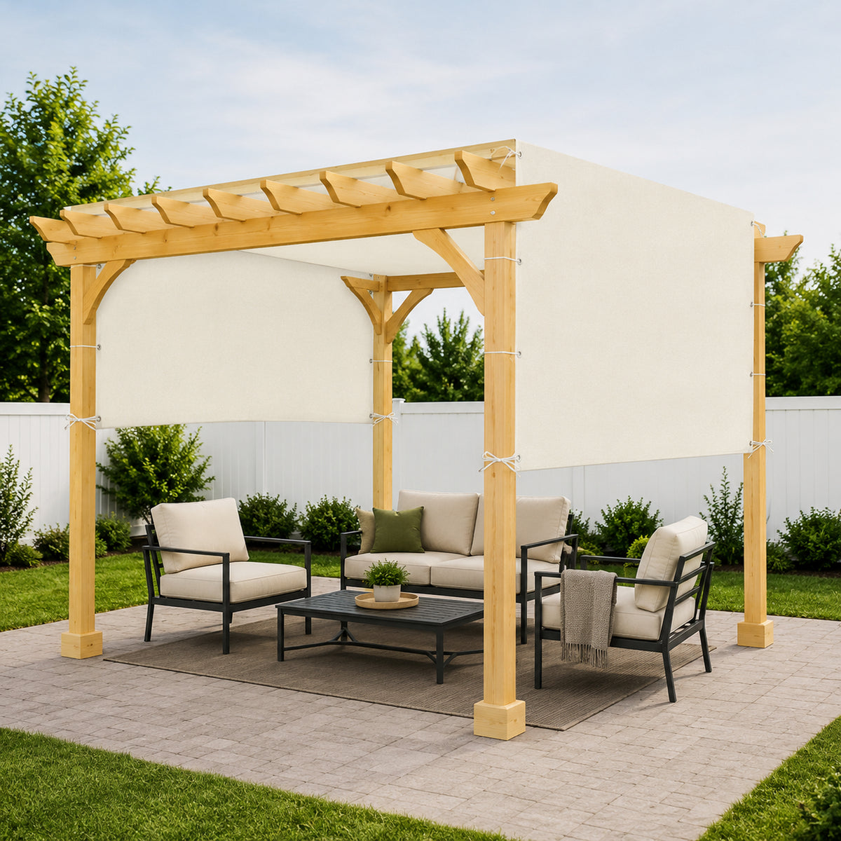 Custom Pergola Shade Cover - Style 2