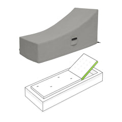 Custom Rectangle Chaise Lounge Cover