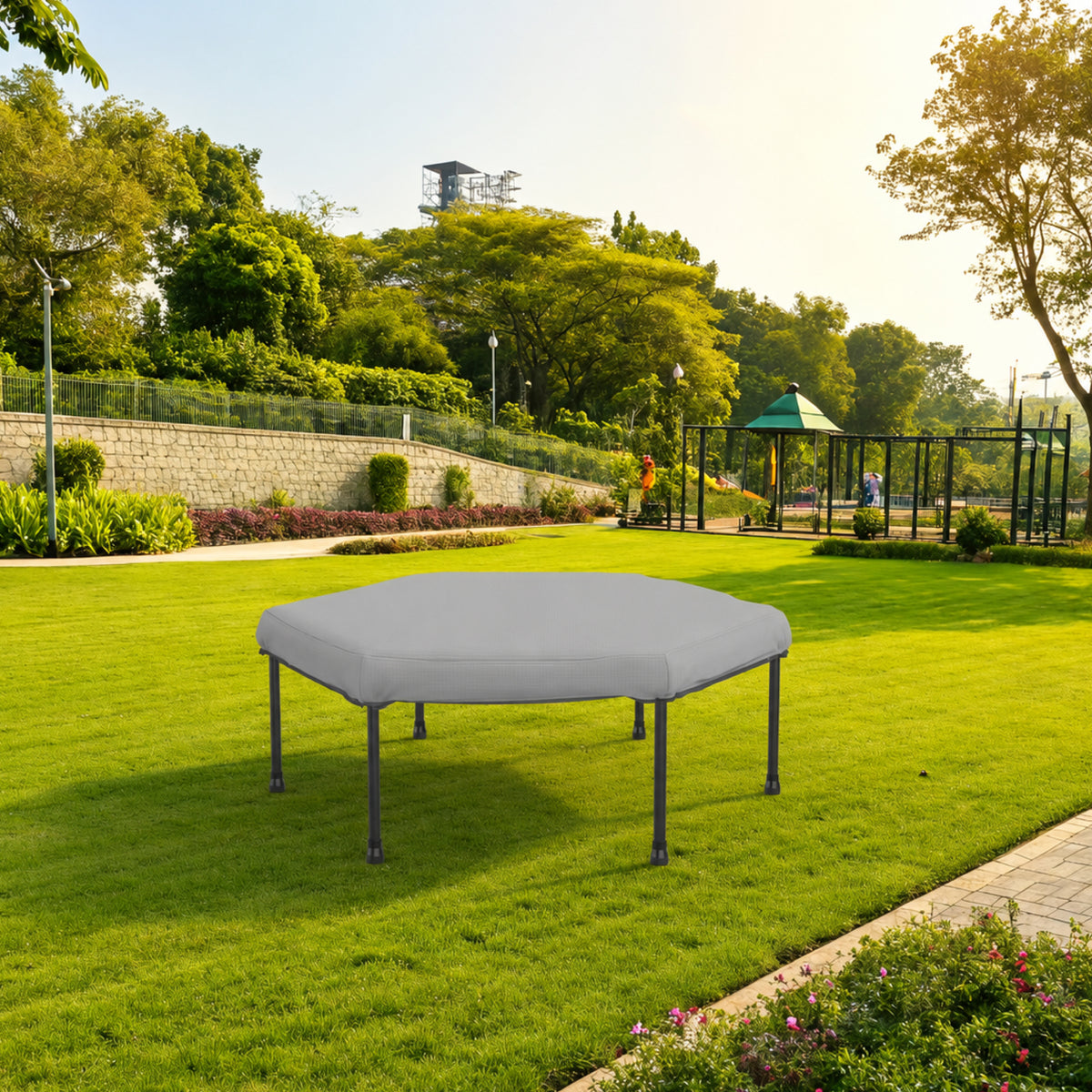 Custom Hexagonal Trampoline Cover