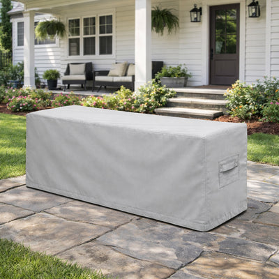Custom Rectangular Fire Pit Cover - Style 1 - alternate view