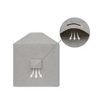 Custom Rectangular Fire Pit Cover - Style 4 - detail view