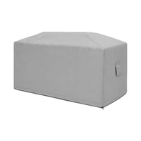 Custom Rectangular Fire Pit Cover - Style 4 - front view
