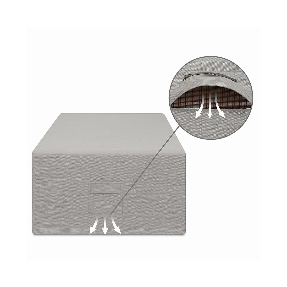 Custom Rectangular Fire Pit Cover - Style 5