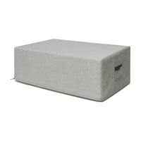 Custom Rectangular Fire Pit Cover - Style 5 - front view