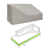 Custom Rectangular Outdoor Daybed Cover - front view
