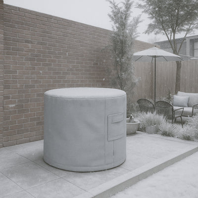 Custom Round Accent Table Cover - alternate view